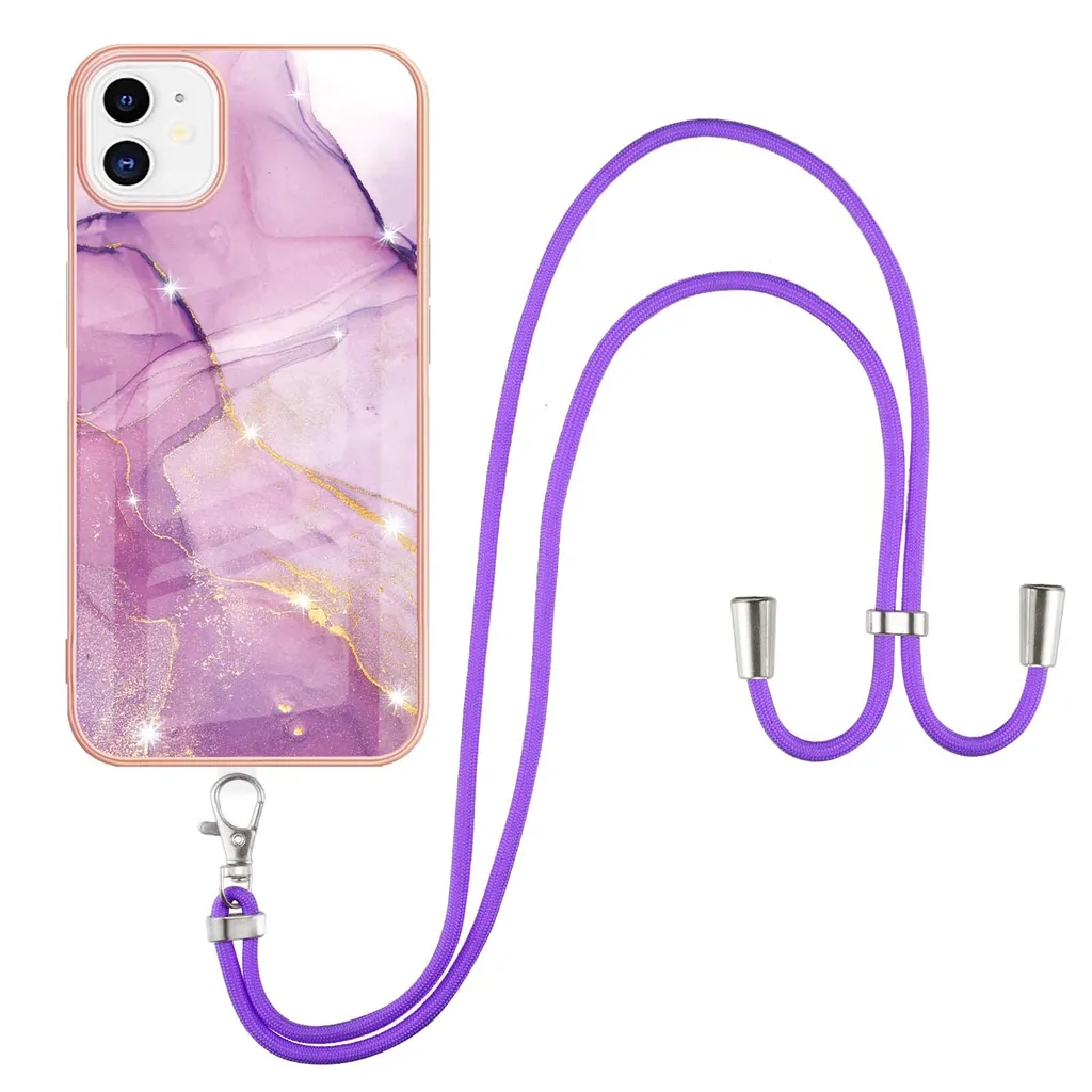 Custodia iPhone 11 con Cordino Rosa: Protezione TPU Morbido e Stile