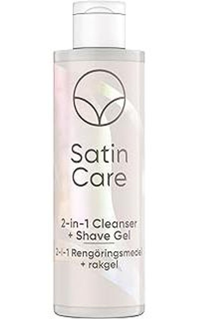 Satin Care Intimpflege Damen Rasiergel und Reinigungsgel (190 ml) 2-in-1 für den Intimbereich