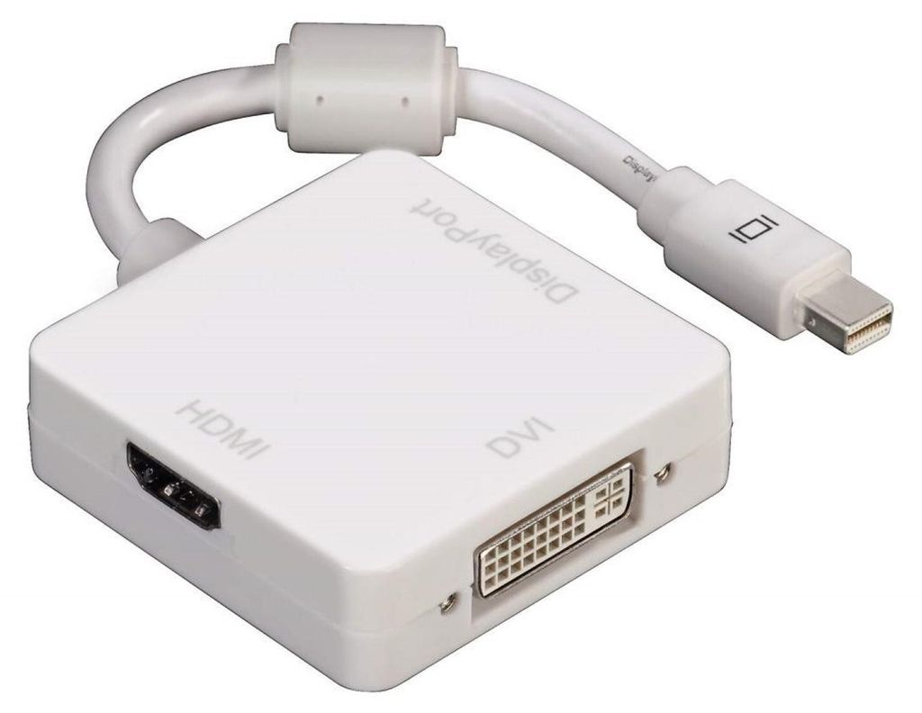 adaptateur 3en1 Mini DisplayPort vers HDMI DVI Displayport Image du produit 