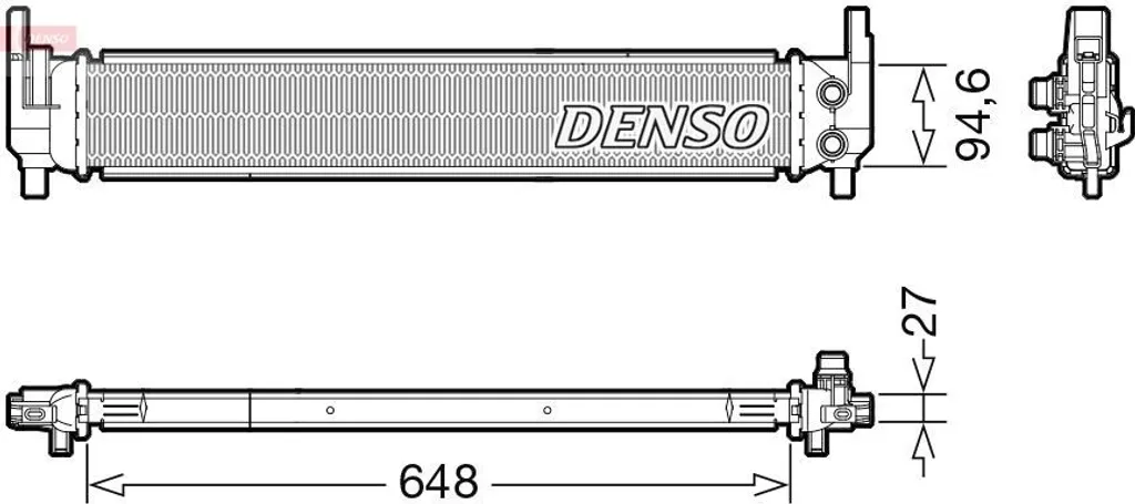 Radiateur de refroidissement moteur pour VW Golf VII, Touran et Audi A3 8V