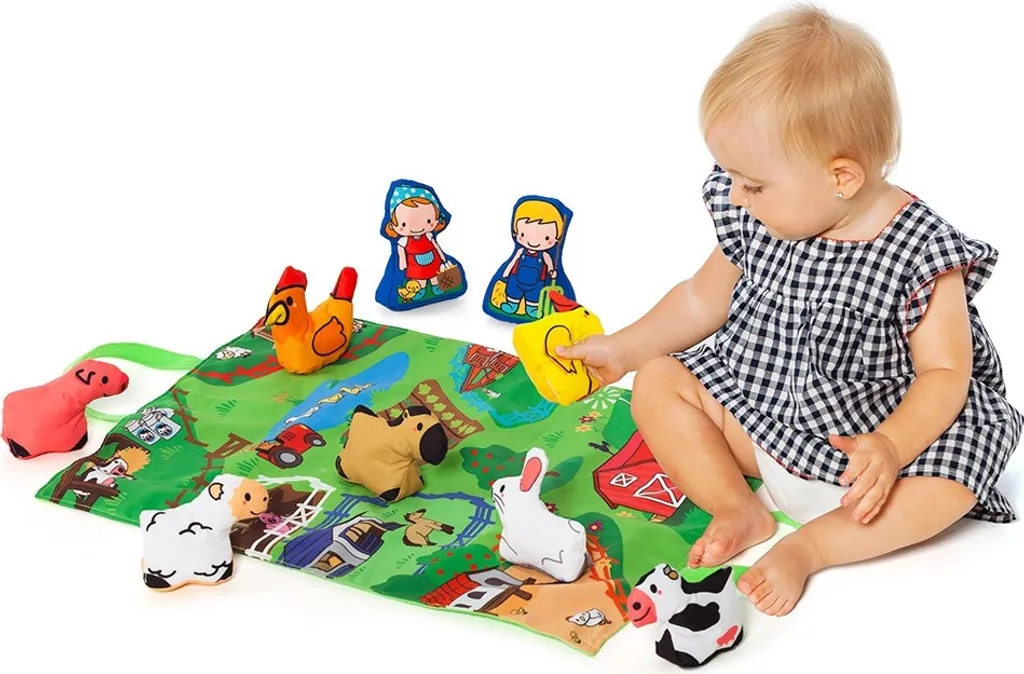 Tapis de jeu Moltó Farm and Fun - Tapis Éducatif Multicolore pour Bébé
