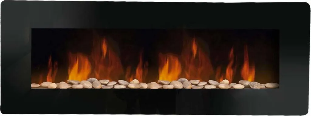 Cheminée Électrique Aidone 30m2 Finition Noire Solution Sans Conduit