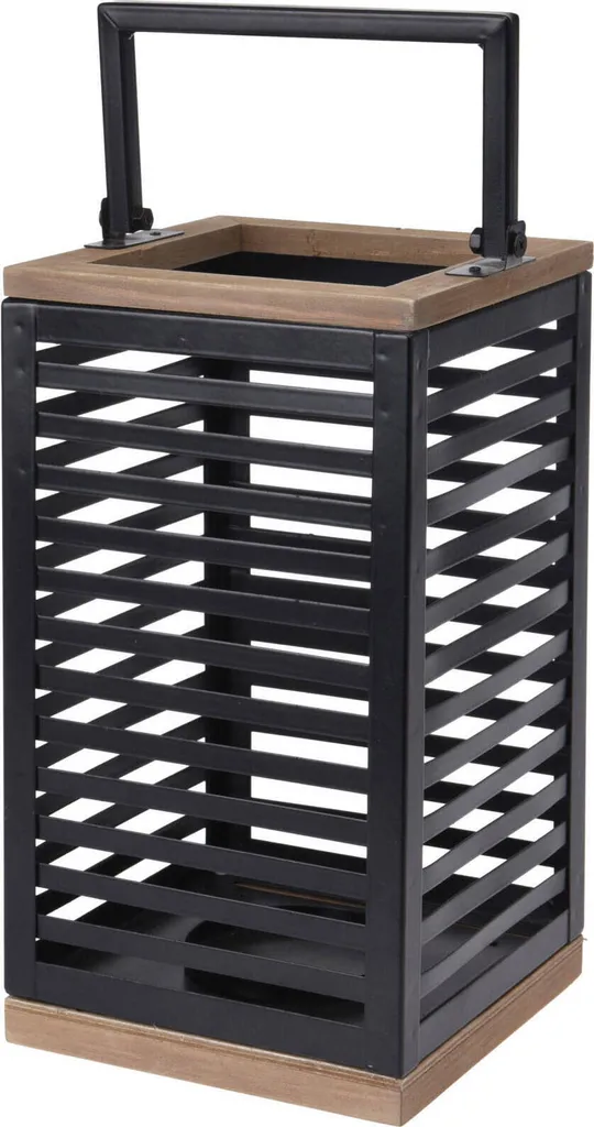 Lanterna LOFT Professionale 15x15x28 | Acciaio e Vetro per Esterni