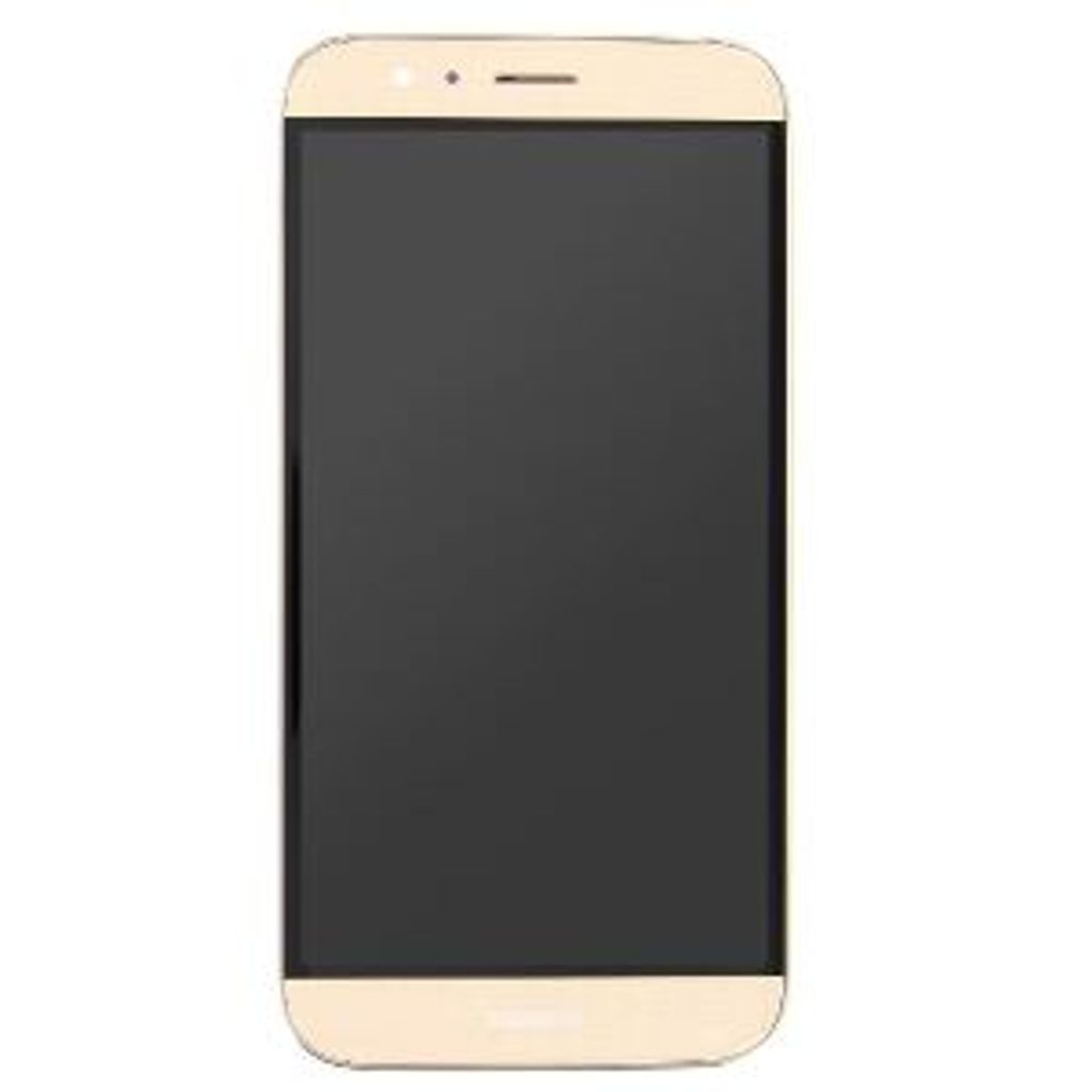 Huawei Ascend G8 LCD mit Rahmen gold