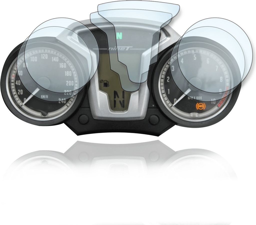 BMW R Nine T Tachoschutzfolie Displayschutzfolie 1x Ultra Clear / 1x Anti Glare