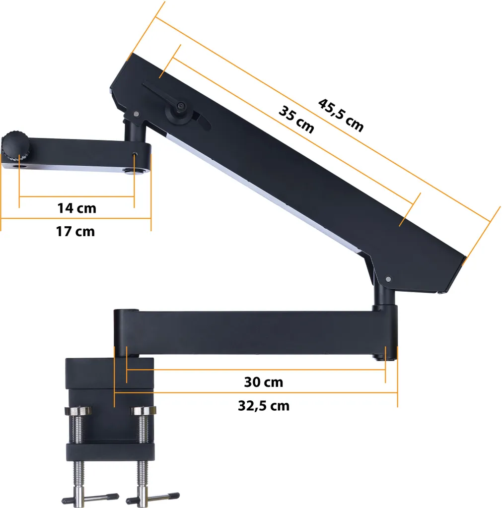 Support Microscope Grande Portée 770mm pour Réparation Électronique SMD - 2