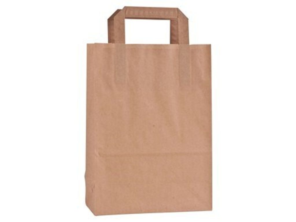 Tragetaschen großes Papier 32x17x44, Karton mit 25 Beuteln