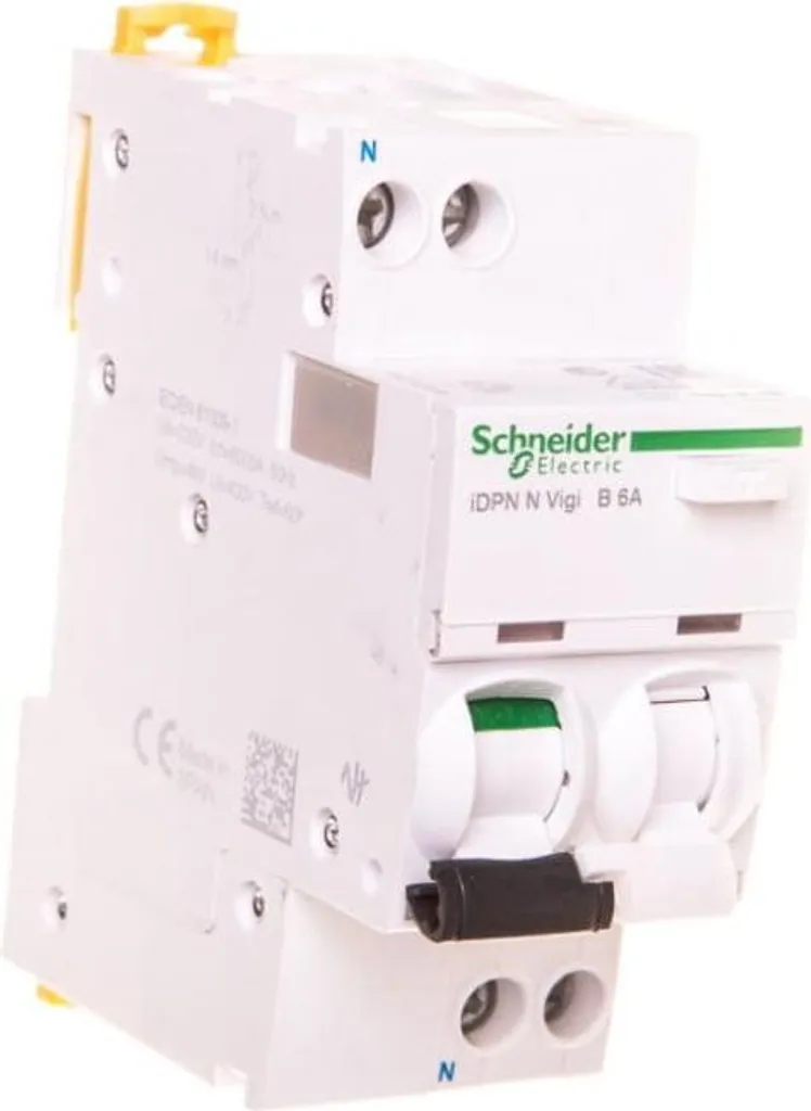 Disjoncteur différentiel 6A 30mA courbe B Type AC - Schneider A9D55606