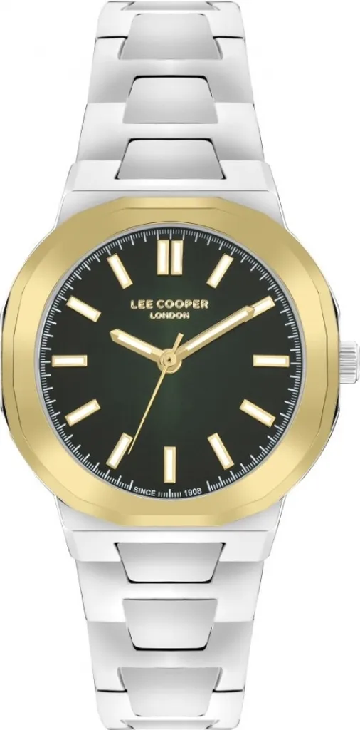 Montre-bracelet Élégante pour Femme Lee Cooper Vert avec Cadran de Mode