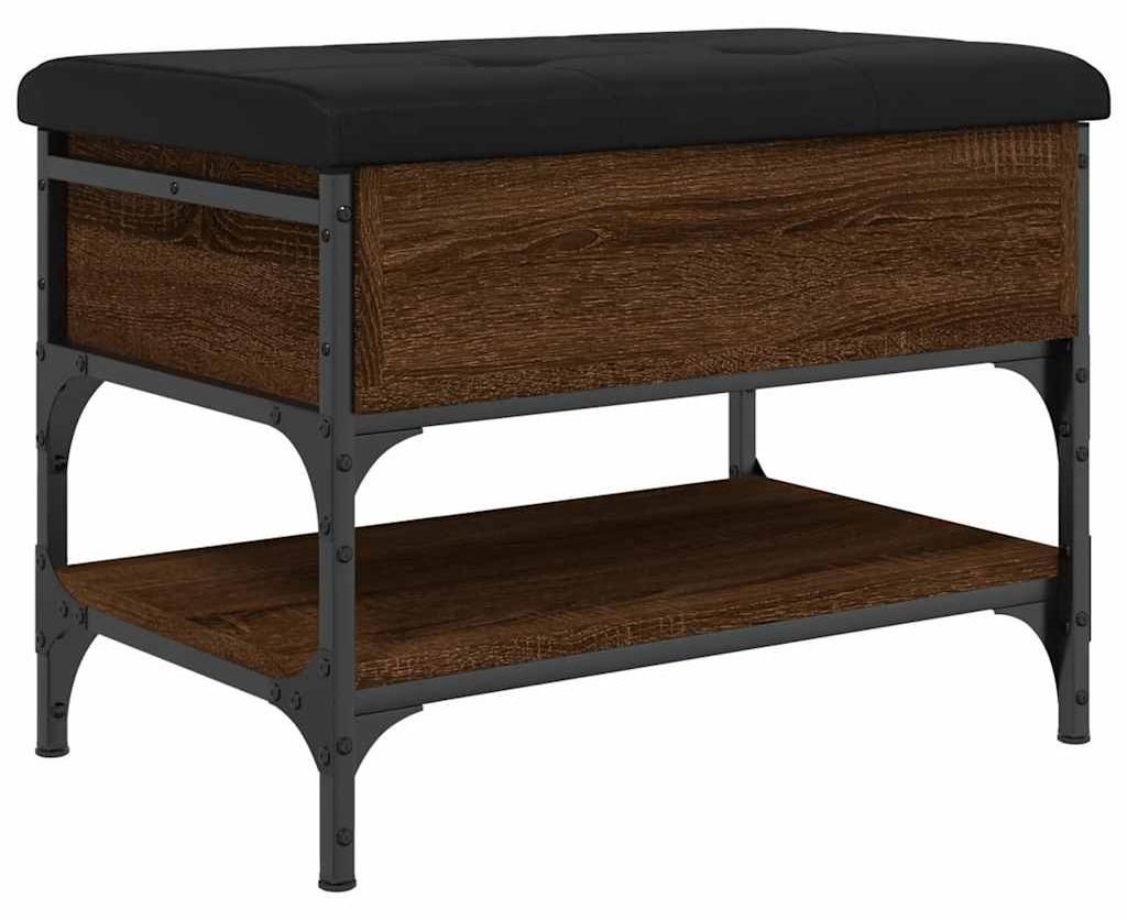 vidaXL Lavice na boty hnědý dubový vzhled 62x42x45 cm Obrázek produktu 