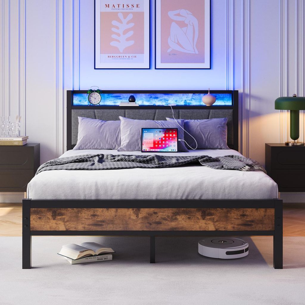 Flieks Jugendbett 120x200cm mit Ladefunktion(USB & Produktbild 