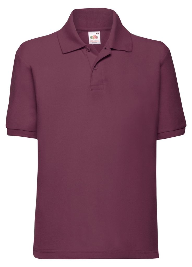 Fruit of the Loom - "65/35" Poloshirt für Kinder LT1880 (164-170) (Burgunderrot)