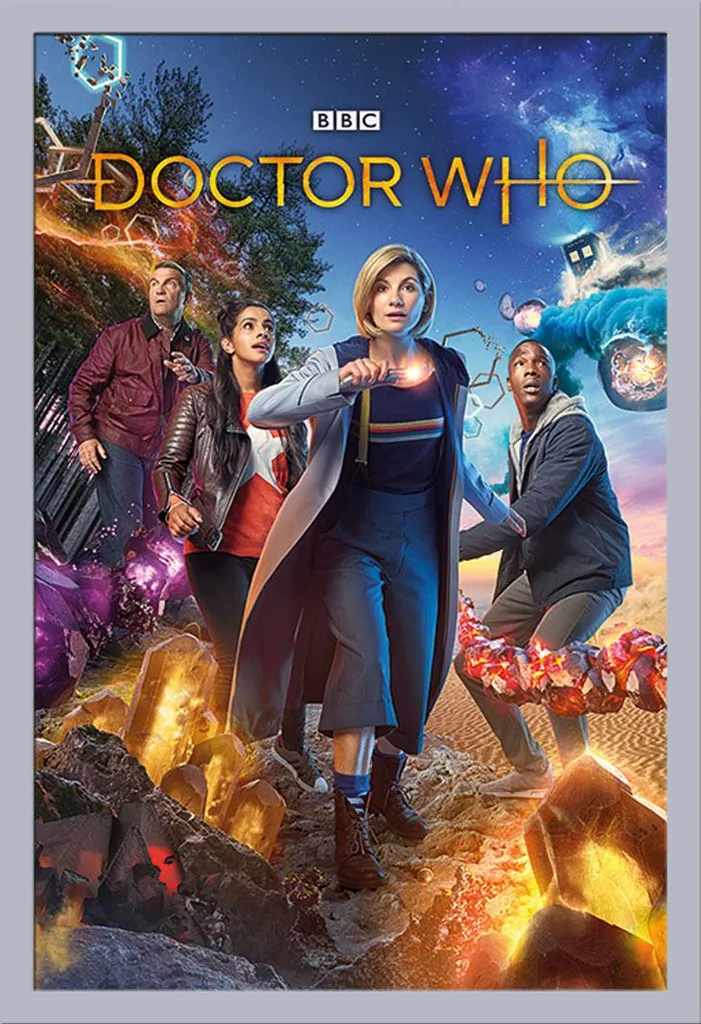 Set Poster Doctor Who Chaotic + Cornice Argento Shinsuke 61x91,5
