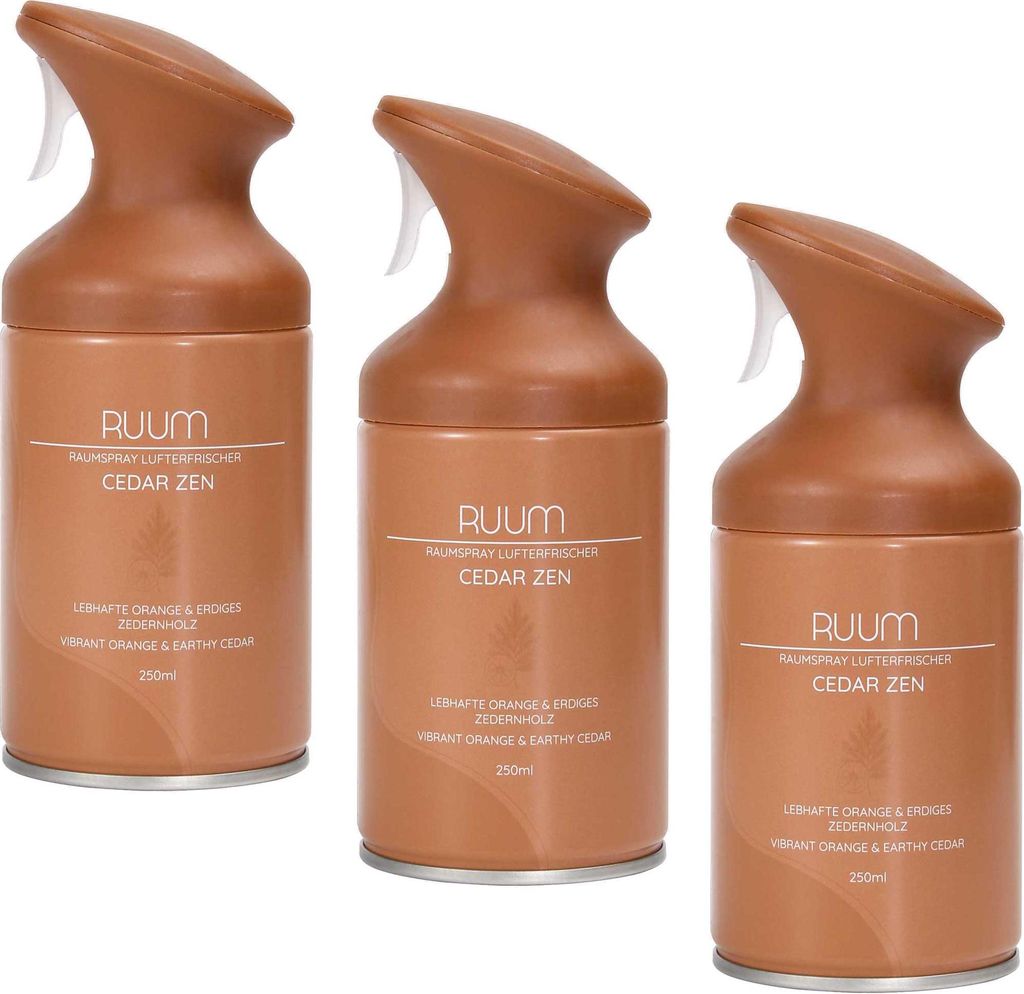 RUUM Raumduftspray Cedar Zen (3er Pack) je 250ml Produktbild 
