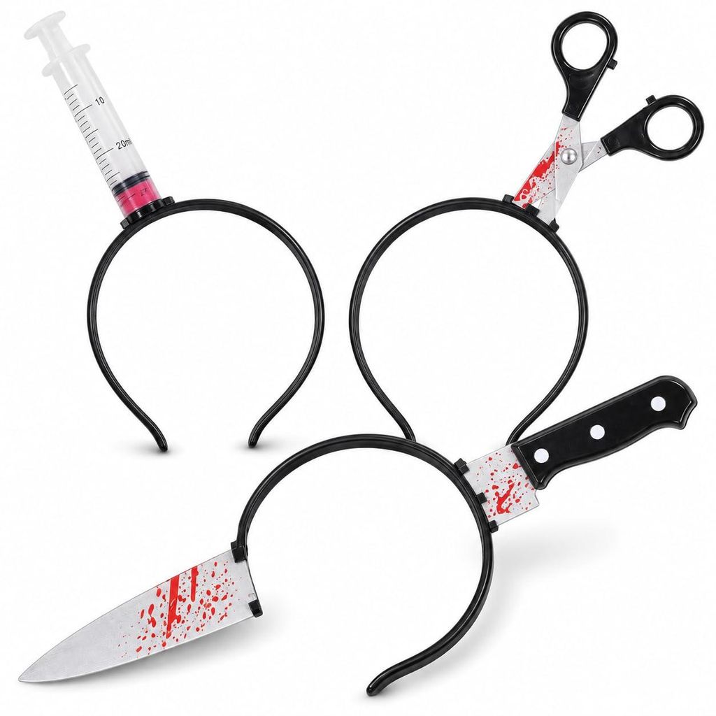Kit de accesorios de terror para Halloween 3 en 1: jeringa Imagen del producto 