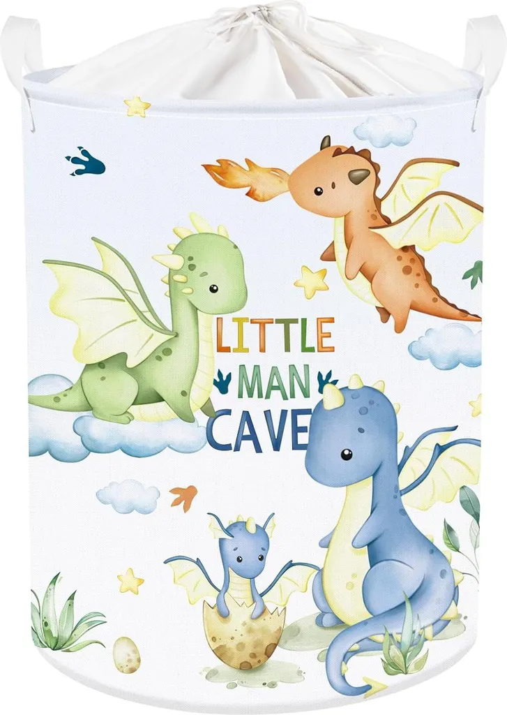 Coffre de rangement jouets et linge pour chambre d'enfant bleu et blanc