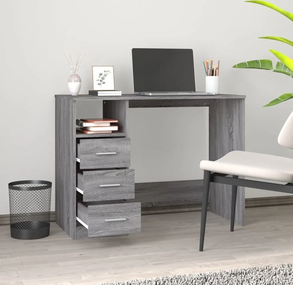 Scrivania Studio Ragazzi Grigio Sonoma Maison Exclusive 102cm