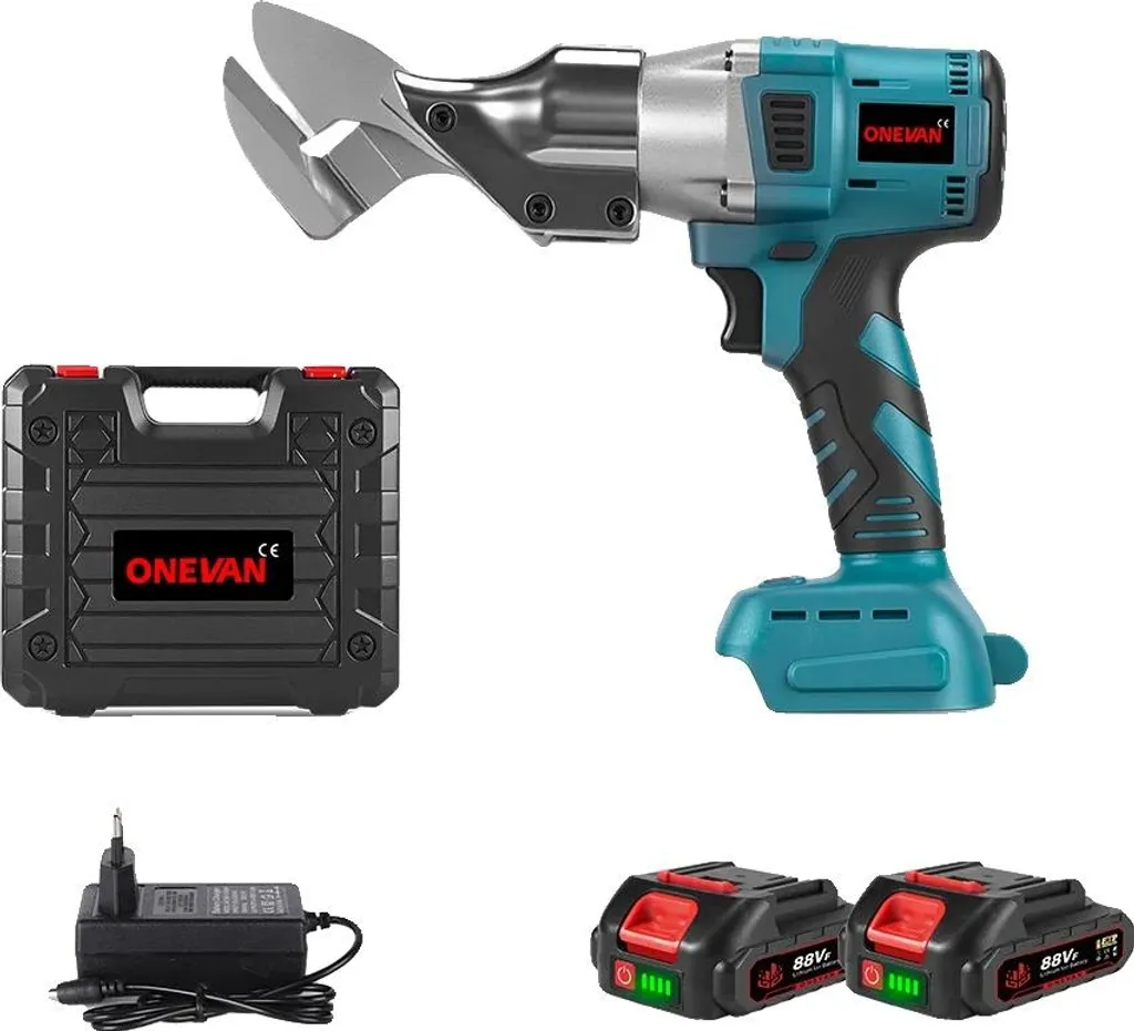 Cisaille à fer électrique sans fil moteur sans balai pack 2 batteries