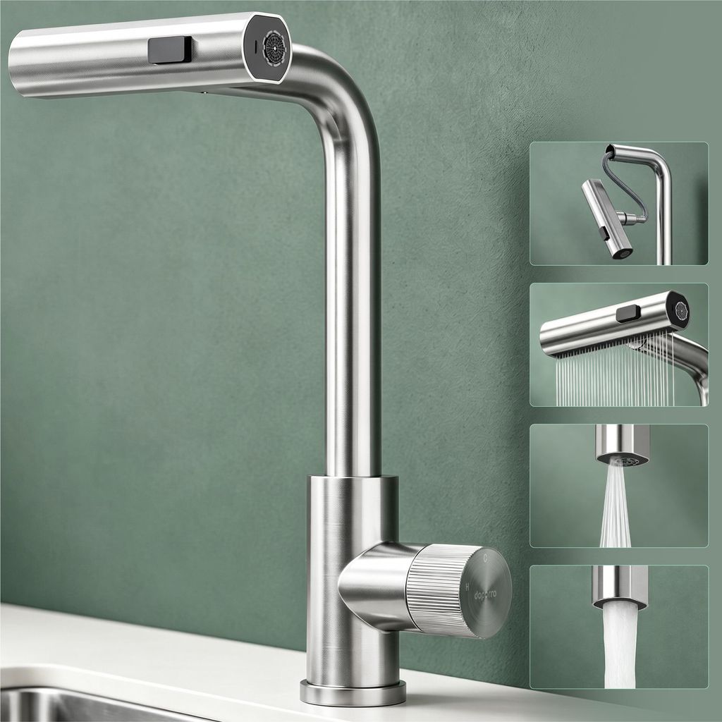 Mai & Mai Wasserhahn Küche Küchenarmatur mit Brause Produktbild 
