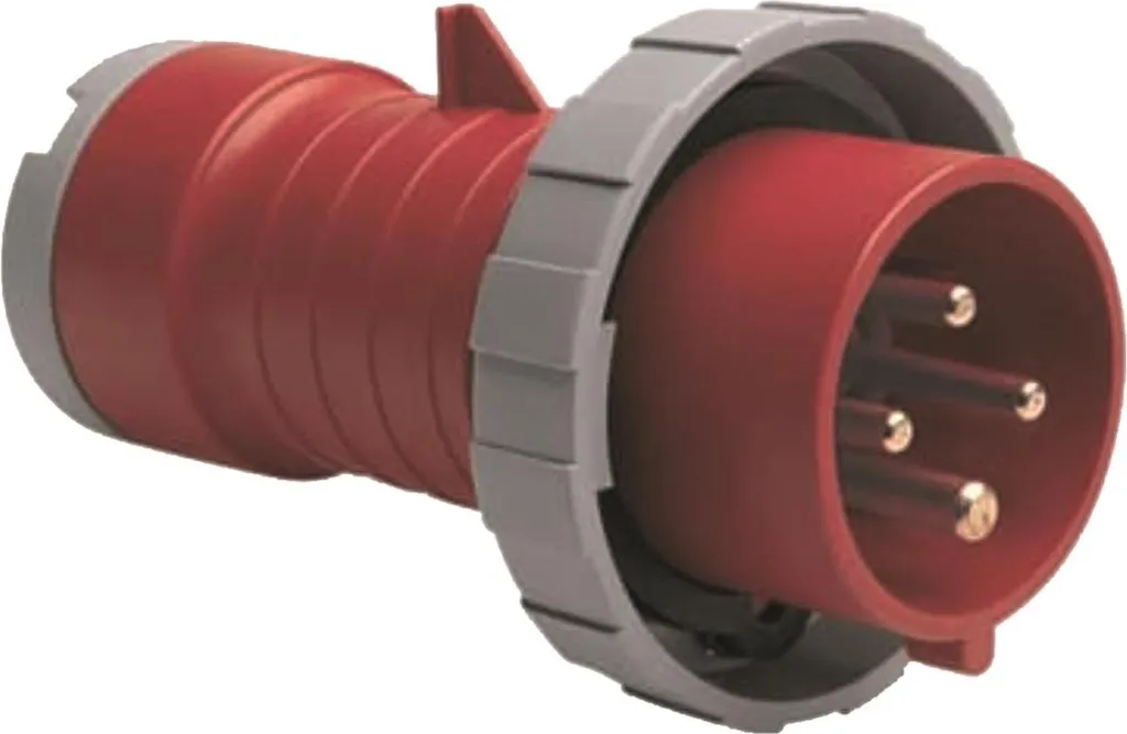 Connettore Amphenol 32A CEE 3P+PE 6h 380-415V - Spina Industriale Rossa