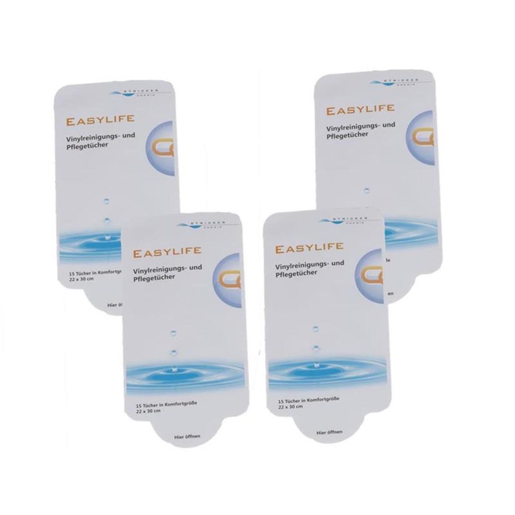 Stricker Chemie - Easylife Vinyl Reinigungs- Pflegetücher ( 4er Pack )