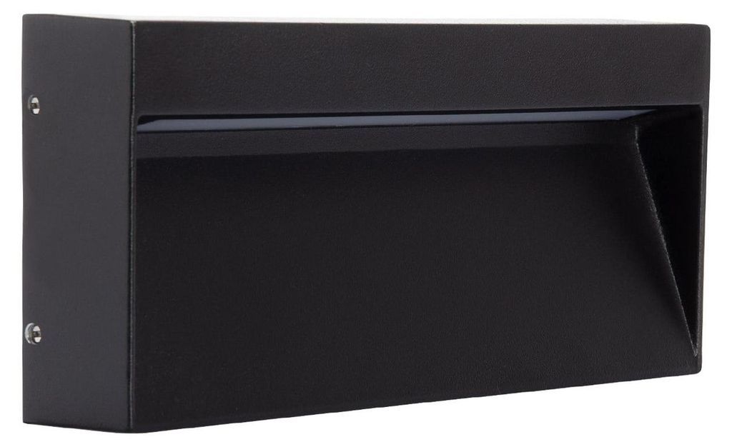 LED-Wegeleuchte Aussen 6W Oberfläche Wand Columbia Schwarz 3000K Warmweiß