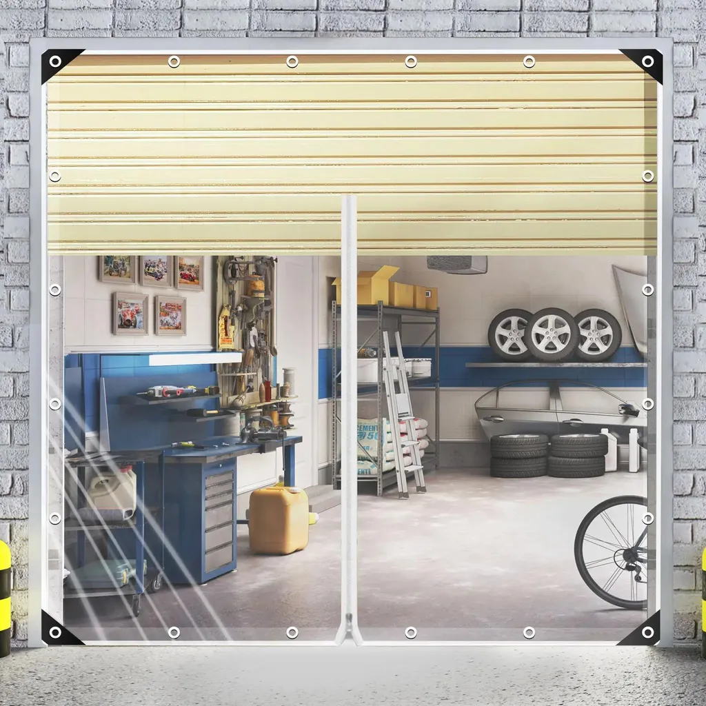 Bâche PVC transparente 2x3m avec fermeture éclair et œillets robustes