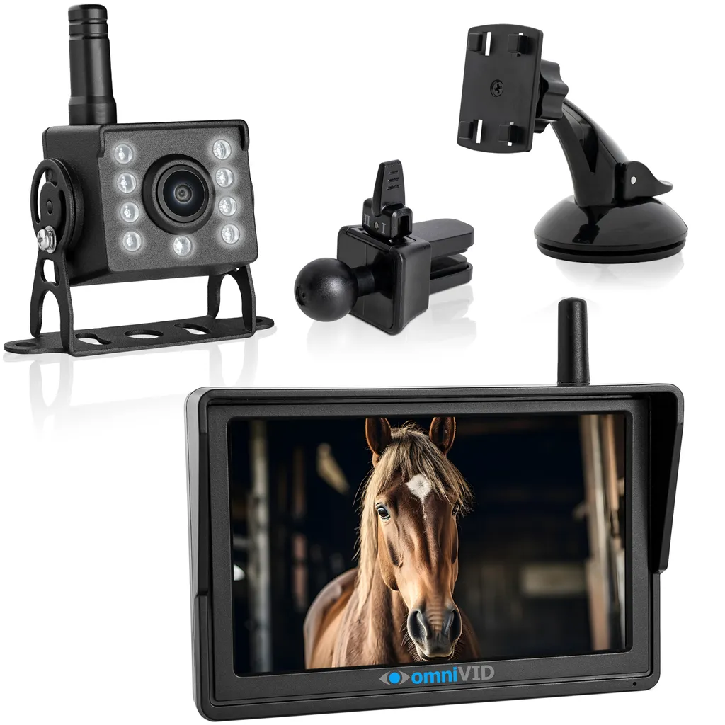 Système de Vidéo Surveillance Van à Cheval Omnivid avec Écran Portable