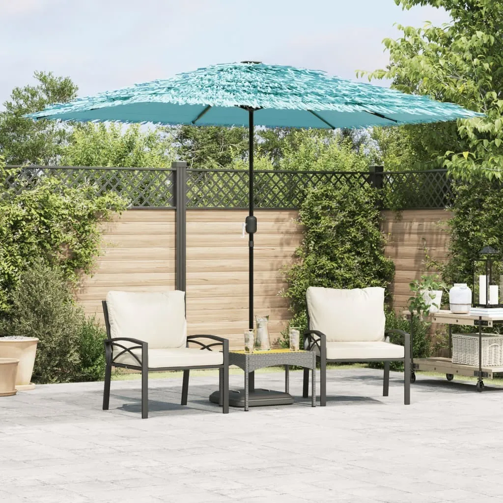 Ombrellone Rettangolare Blu 300x200x250 cm | Palo in Acciaio Resistente