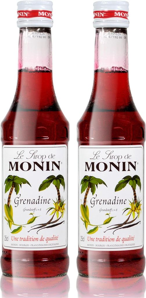 2x Monin Grenadine Sirup, 250 ml Flasche Produktbild 