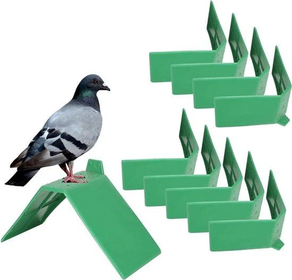Perchoir pour pigeon en plastique - Support de repos individuel x10