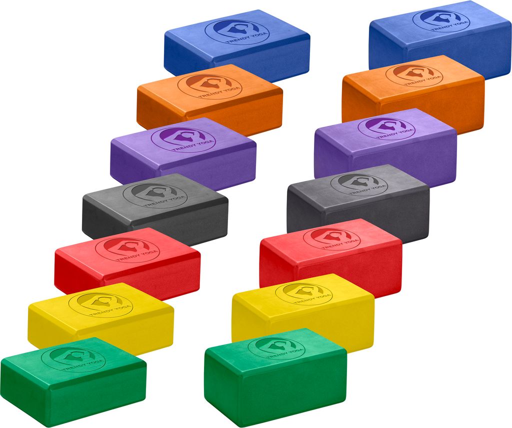Trendy Yoga Block 23 x 15 x 7,5 cm, verschiedene Farben, Farbe:lila