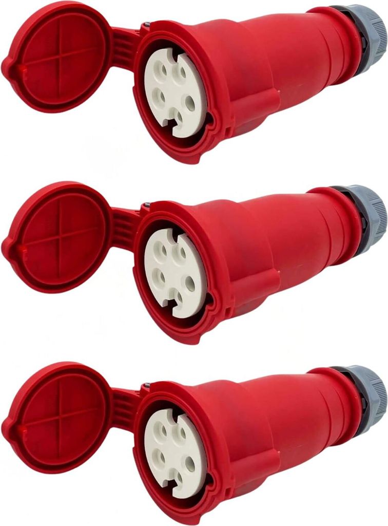 (1 - 10er Pack) CEE-Kupplung 16A 400, IP44, 5-polig Produktbild 