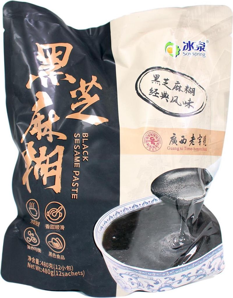 Bingquan Instant Schwarze Sesam Paste 480g Produktbild 