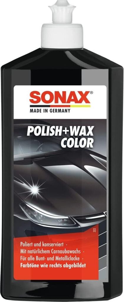 Sonax Polish & Wax Color schwarz 500ml Produktbild 1