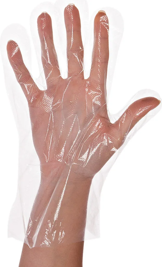 Hygostar 263206 LDPE-Handschuhe Polyclassic Soft transparent Gr. 9/L gehämmert