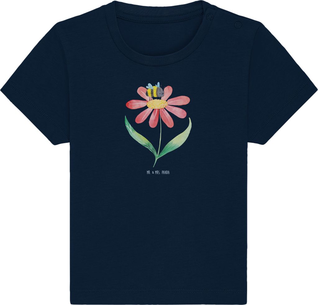 Mr. & Mrs. Panda T-Shirt Hummel Blume 12. - 18. Monat - French Navy - Geschenk, Hummeln, Natur, Feld, Baby Shirt, Lustige Sprüche, Wespe, Kinder, ...