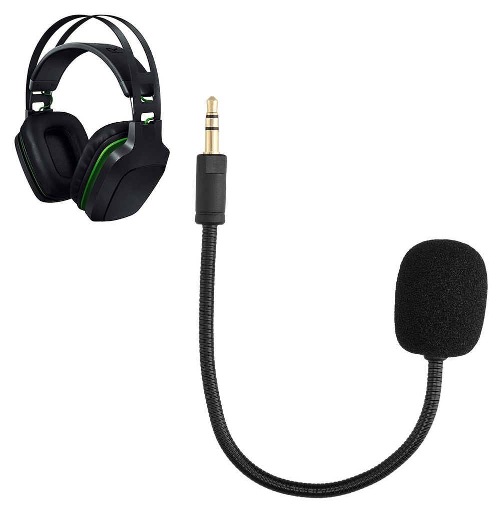 kwmobile Ersatz Kopfhörer Mikrofon kompatibel mit Razer Electra V2 / Electra V1 Headset - Gaming Headphones Mikrofon mit 3,5 mm Klinkenstecker -