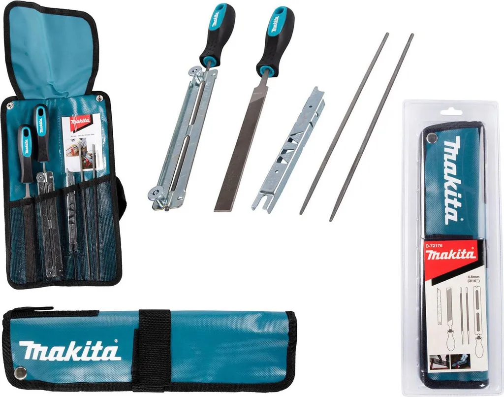 OFFERTA: Set Makita D-72176 Affila Catene Professionale - 5 Pezzi