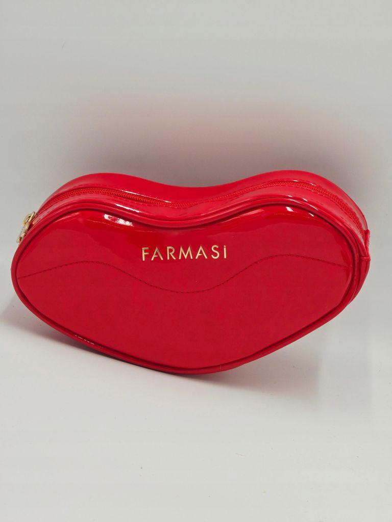 KBruShop FARMASI Trousse de toilette - Rouge avec motif de Image du produit 