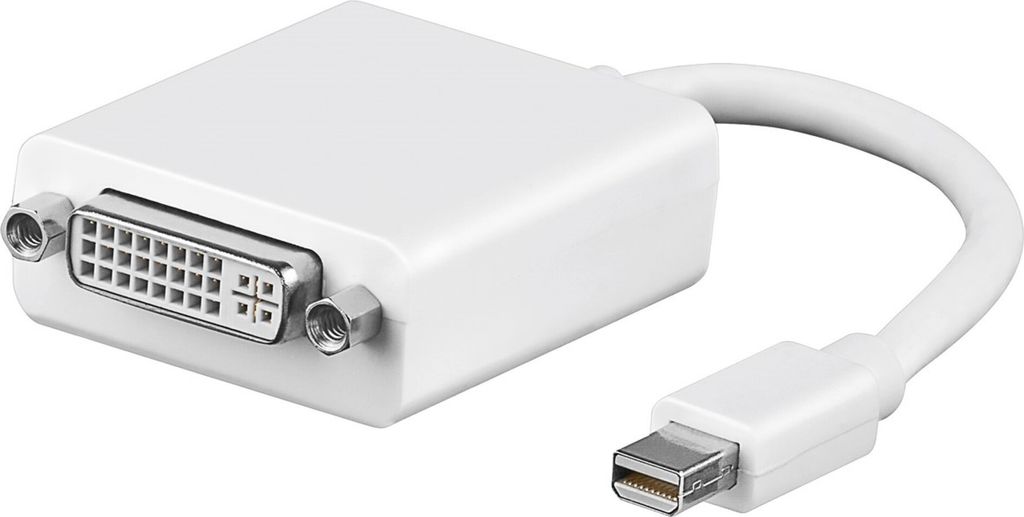 Goobay Mini DisplayPort/DVI Adapterkabel 1.1, 0.1 m, 0,1 m, Produktbild 
