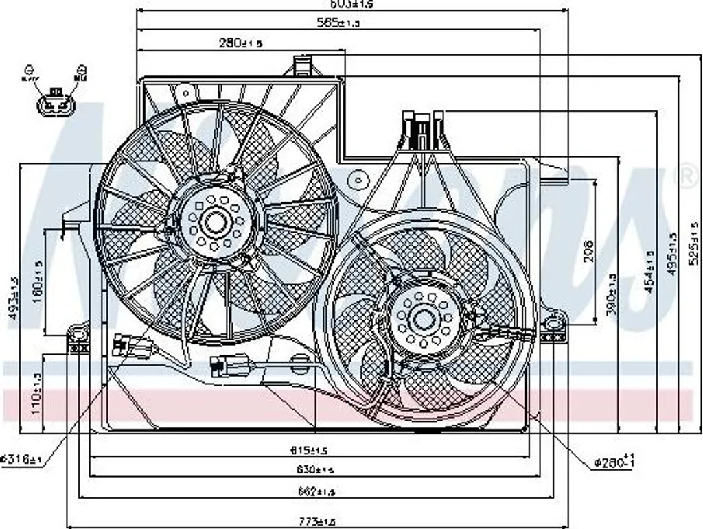 Système de ventilation radiateur pour Opel Meriva essence diesel