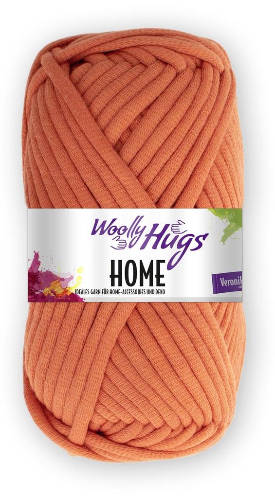Woolly Hugs HOME 100 g Das Garn für stylische Home- Accessoires 57 m Farbe 24 - Ziegel