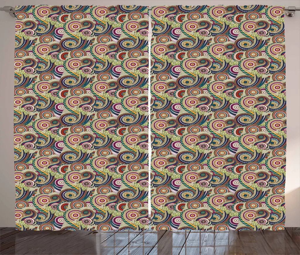 Tende Paisley ABAKUHAUS 280x225 - Stile Rustico Astratto per Interni