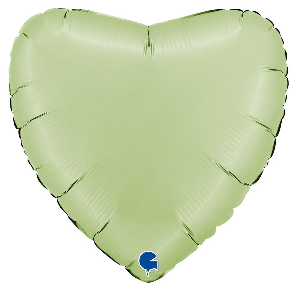 ABC22 Uni Herz 56 cm ø | Satin Olivgrün Produktbild 