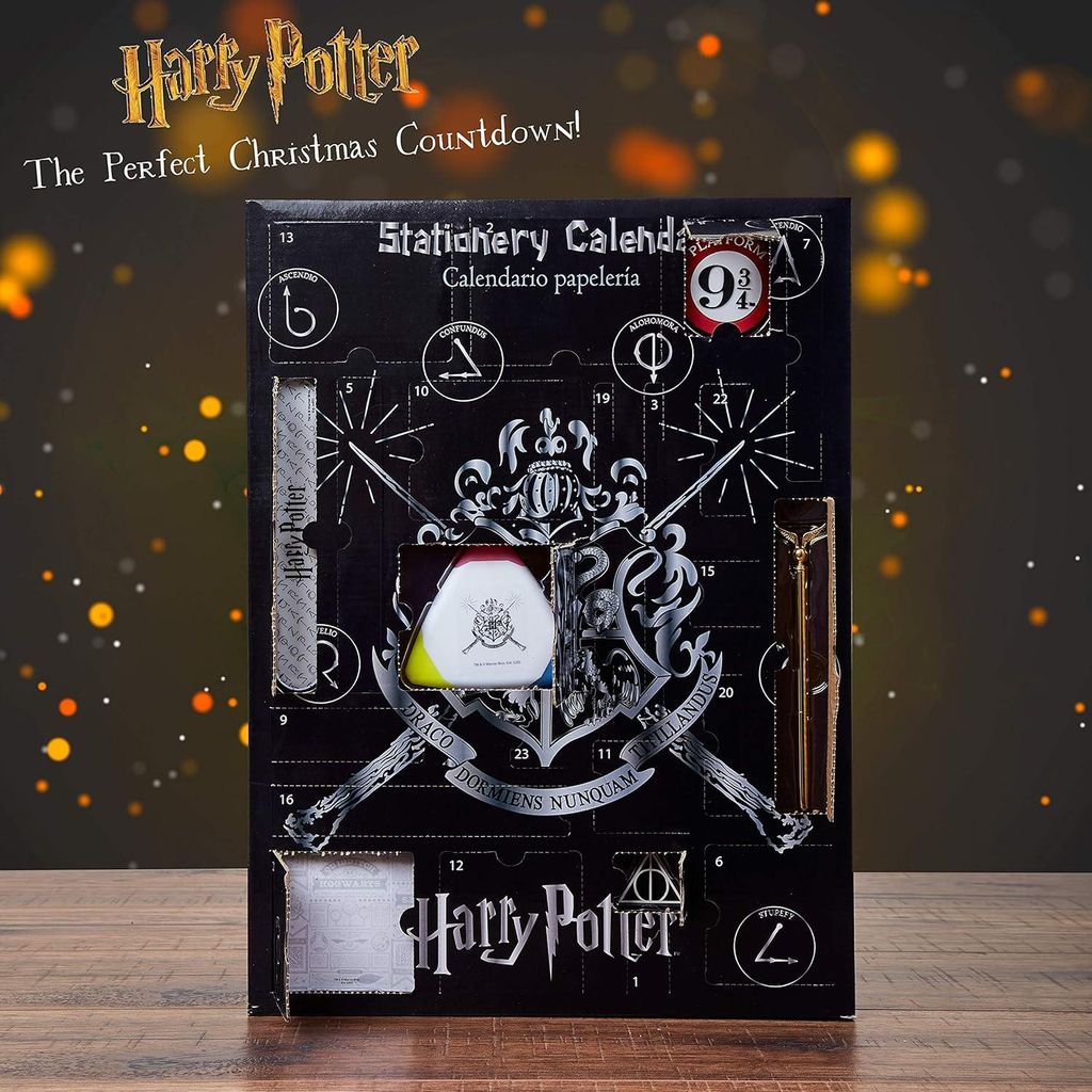 Harry Potter Adventskalender 2025 für Kinder & Teenager, Schrein Adventskalender mit 24 Überraschungen, Notizbuch, Radiergummi, Weihnachtsgeschen
