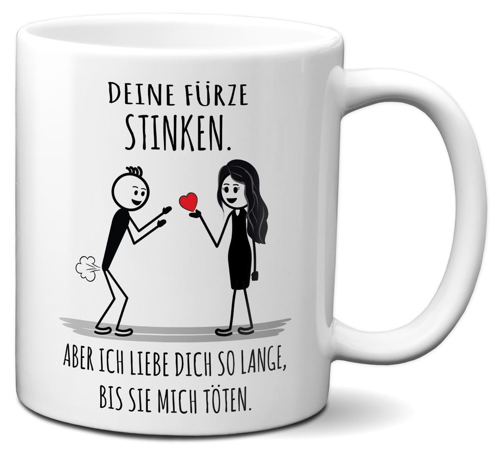 TassenKing Tasse mit Spruch - Deine Fürze Stinken - Bestes Produktbild 