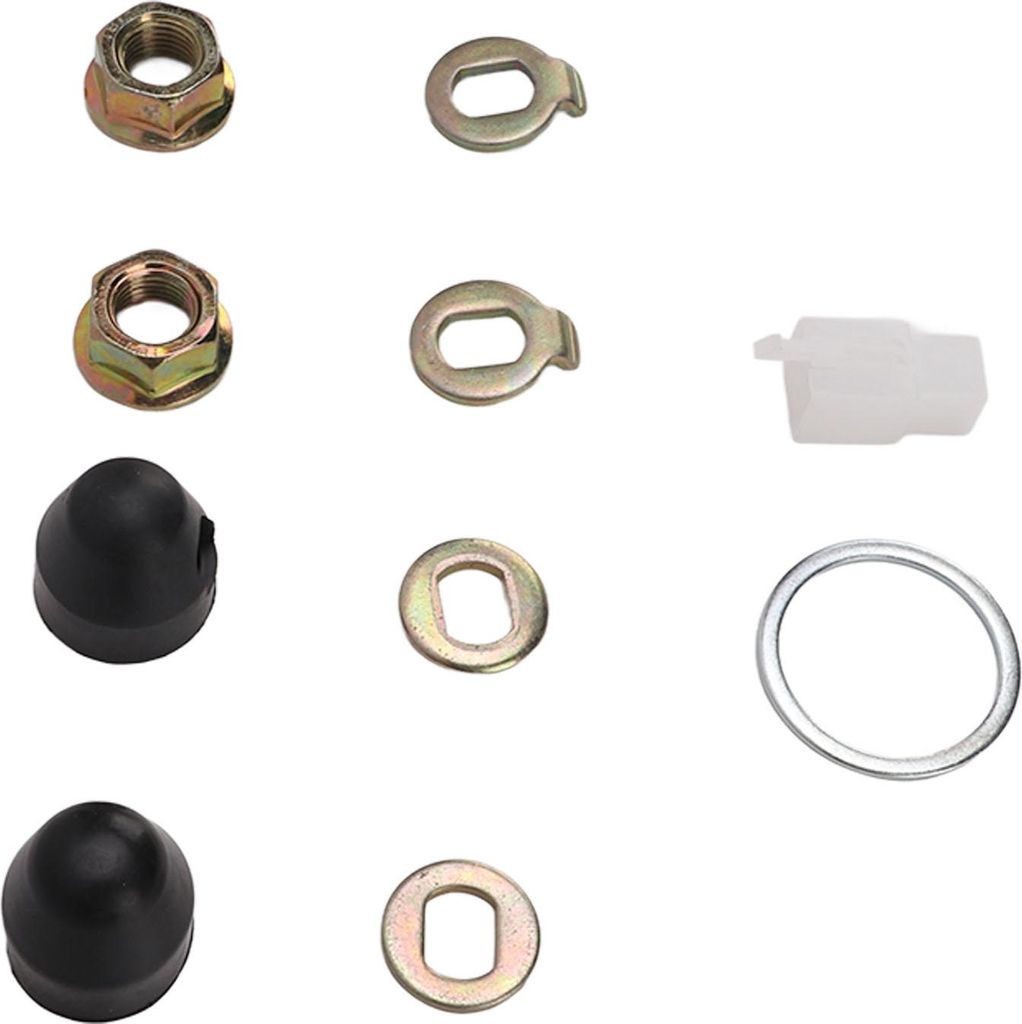 Stahl-Nabenmotor-Muttern-Unterlegscheiben-Set mit 14-mm-Welle für Elektrofahrräder und -roller