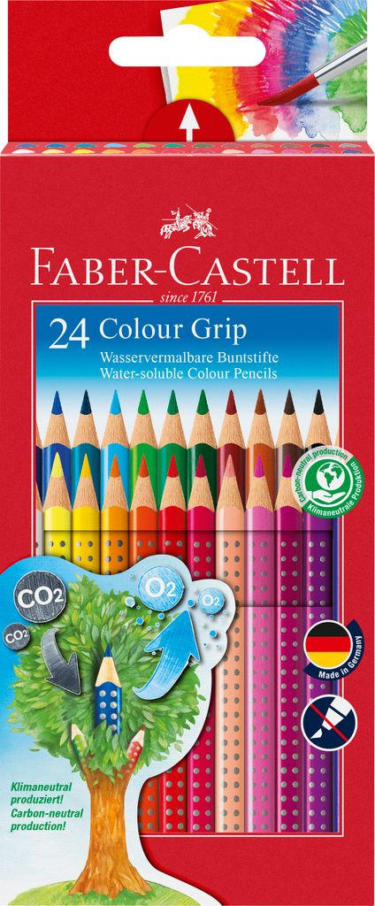 FABER-CASTELL Buntstift Colour Grip 24er Etui Produktbild 