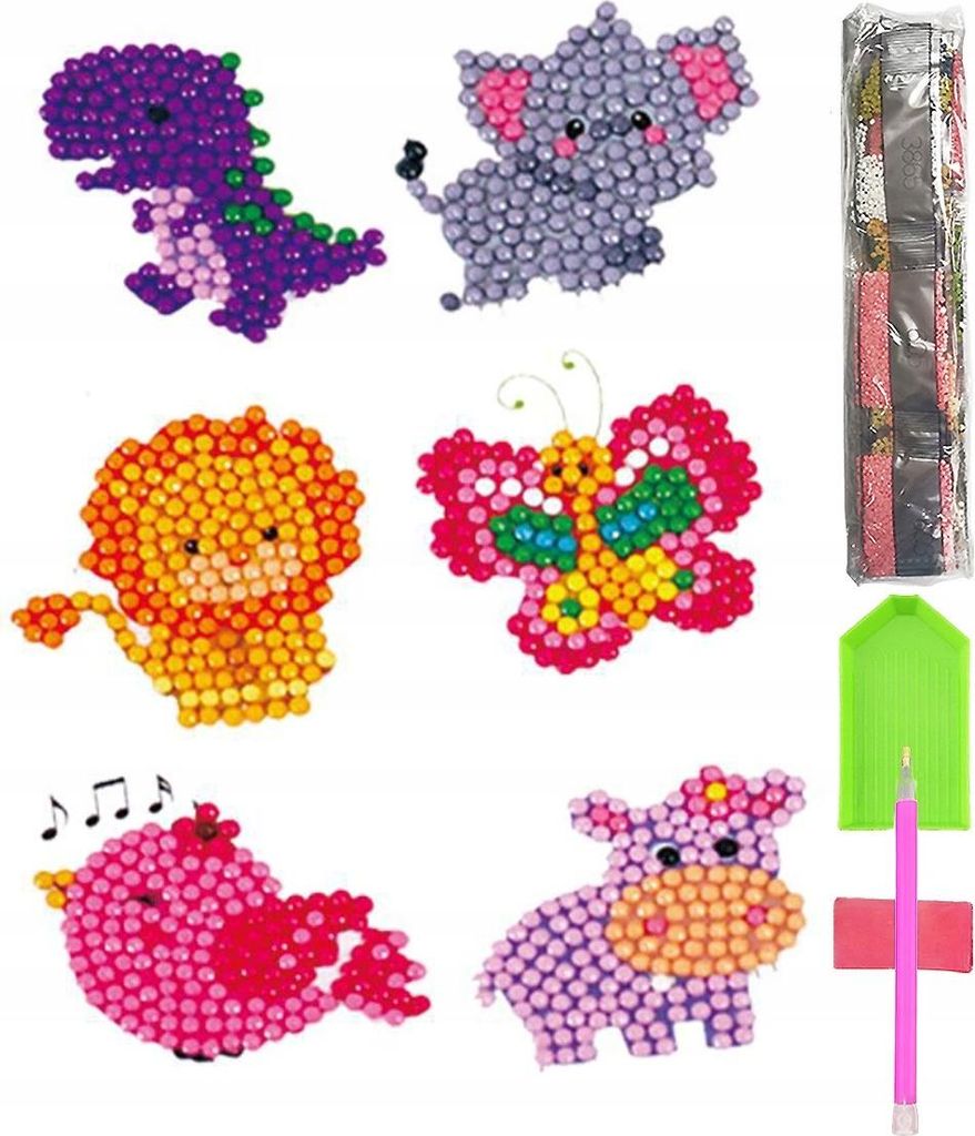 5D DIAMANT-STICKEREI KINDER-PUZZLE-Aufkleber-Set